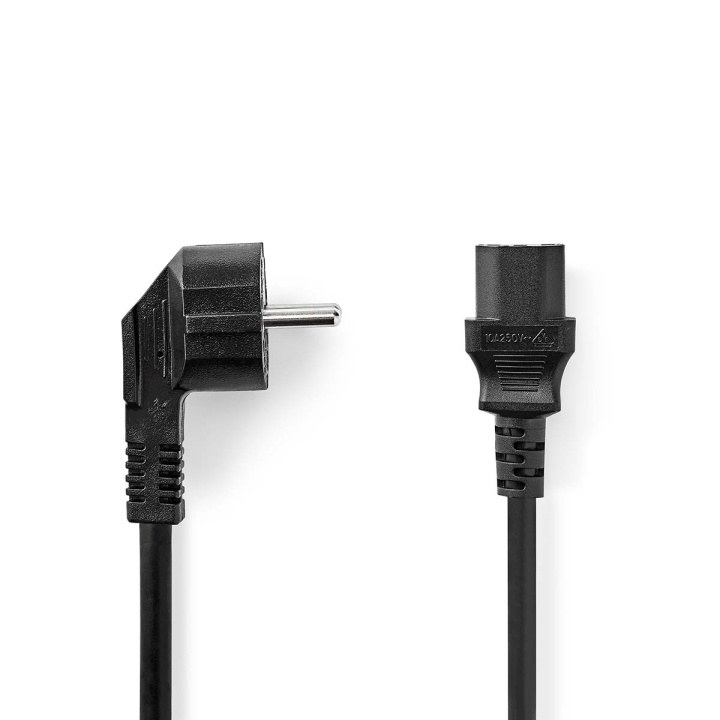 Nedis Strømkabel | Jordet kontakt han | IEC-320-C13 | Vinklet | Rett | Nikkel belagt | 5.00 m | Rund | PVC | Sort | Label i gruppen Datautstyr / Kabler og adaptere / Intern / Strømkabler og adaptere hos TP E-commerce Nordic AB (C67523)