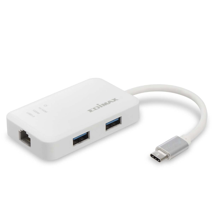 Edimax USB-C til 3-porter USB 3.0 Gigabit Ethernet Hub i gruppen Datautstyr / Datamaskin Tilbehør / USB-Hubs hos TP E-commerce Nordic AB (C67585)