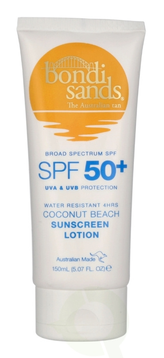 Bondi Sands Sunscreen Lotion SPF50+ 150 ml Coconut i gruppen HELSE OG SKJØNNHET / Hudpleie / Soling / Solkrem hos TP E-commerce Nordic AB (C67708)