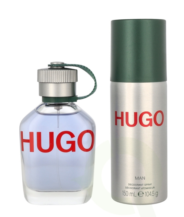 Hugo Boss Hugo Man Giftset 225 ml Edt Spray 75ml/Deo Spray 150ml i gruppen HELSE OG SKJØNNHET / Gavesett / Gavesett for ham hos TP E-commerce Nordic AB (C67773)