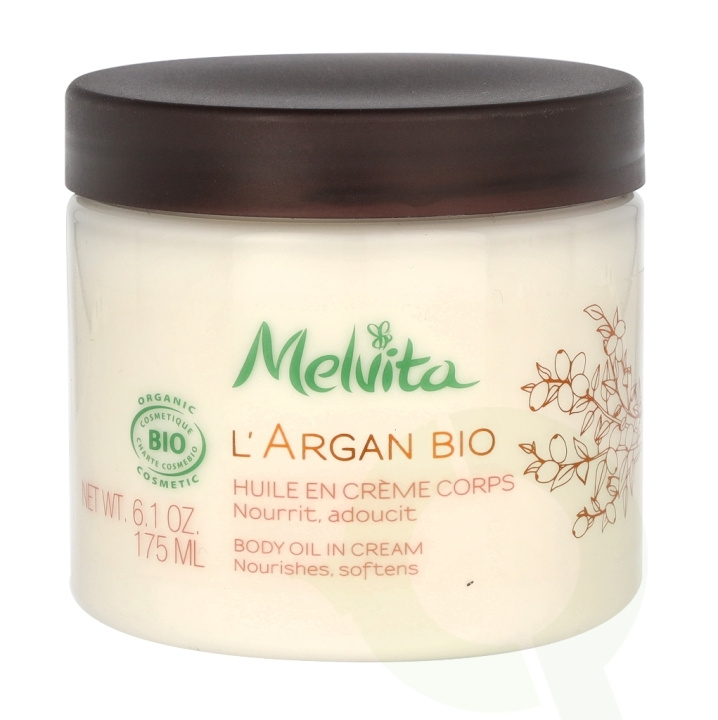 Melvita L\'Argan Bio Body Oil In Cream 175 ml i gruppen HELSE OG SKJØNNHET / Hudpleie / Kroppspleie / Body lotion hos TP E-commerce Nordic AB (C67789)