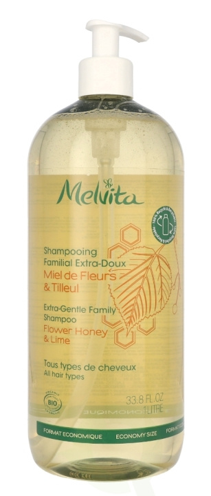 Melvita Extra-Gentle Family Shampoo 1000 ml i gruppen HELSE OG SKJØNNHET / Hår & styling / Hårpleie / Sjampo hos TP E-commerce Nordic AB (C67805)