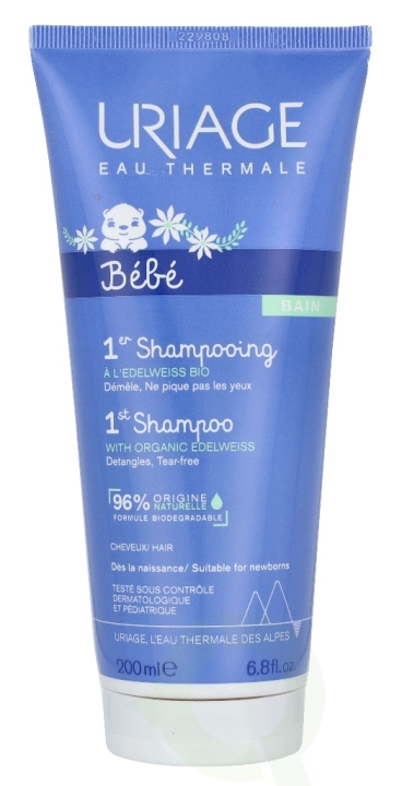 Uriage Bebe 1st Shampoo 200 ml i gruppen HELSE OG SKJØNNHET / Hår & styling / Hårpleie / Sjampo hos TP E-commerce Nordic AB (C67809)