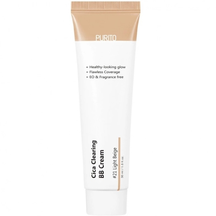 Purito Cica Clearing BB Cream #21 Light Beige 30ml i gruppen HELSE OG SKJØNNHET / Makeup / Makeup ansikt / CC/BB Cream hos TP E-commerce Nordic AB (C67821)