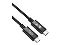 Club 3D USB4 Gen2x2 USB Type-C-kabel 2m Svart i gruppen Datautstyr / Kabler og adaptere / USB / USB-C hos TP E-commerce Nordic AB (C67839)