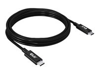 Club 3D USB4 Gen3x2 USB Type-C kabel 2m Black i gruppen Datautstyr / Kabler og adaptere / USB / USB-C hos TP E-commerce Nordic AB (C67858)