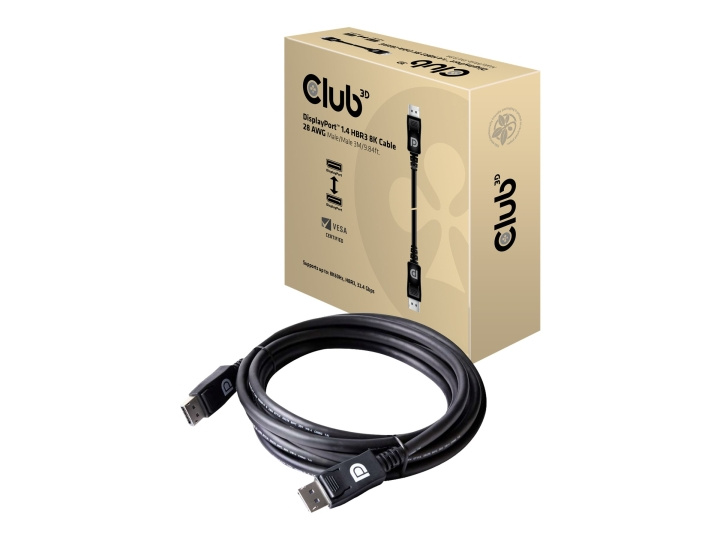 Club 3D 20 pin DisplayPort han -> 20 pin DisplayPort han 3 m i gruppen Datautstyr / Kabler og adaptere / DisplayPort / Kabler hos TP E-commerce Nordic AB (C67891)