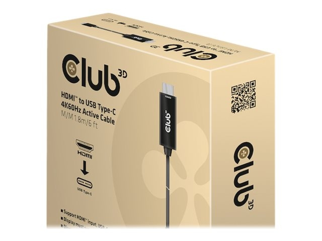 Club 3D Video adapter cable DisplayPort / HDMI 1.8m Black i gruppen Elektronikk / Kabler og adaptere / HDMI / Adaptere hos TP E-commerce Nordic AB (C67922)