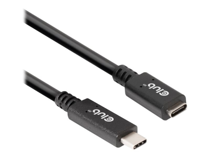 Club 3D USB Type-C-forlengelseskabel 1 m svart i gruppen HJEM, HUS OG HAGE / El og belysning / Skjøteledninger hos TP E-commerce Nordic AB (C67926)