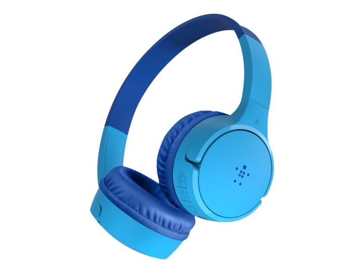 Belkin SoundForm Mini Wireless Headphones Blue i gruppen Elektronikk / Lyd & Bilde / Hodetelefoner & Tilbehør / Hodetelefoner hos TP E-commerce Nordic AB (C67938)