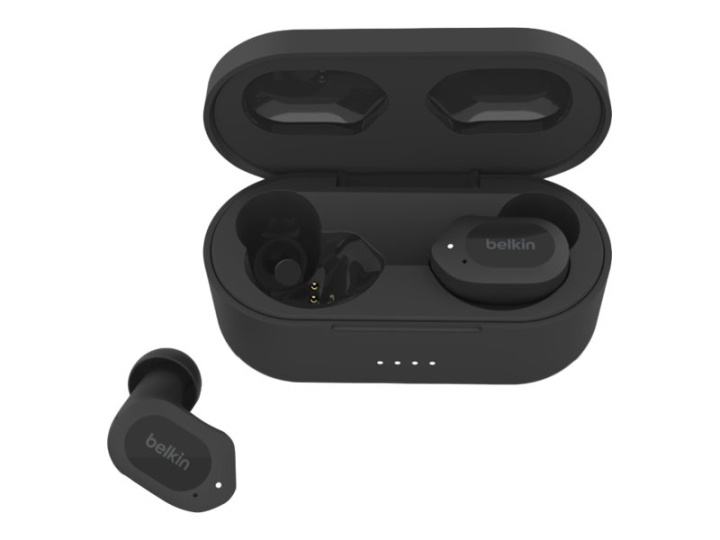 Belkin SoundForm Play Wireless True Wireless Earphones Black i gruppen Elektronikk / Lyd & Bilde / Hodetelefoner & Tilbehør / Hodetelefoner hos TP E-commerce Nordic AB (C67957)