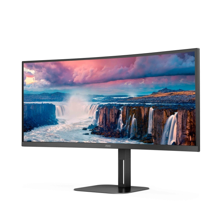 AOC Value-line CU34V5C/BK 34 3440 x 1440 (UltraWide) HDMI DisplayPort USB-C 100Hz Dockningsskärm i gruppen Datautstyr / Dataskjerm / Dataskjermer hos TP E-commerce Nordic AB (C67966)