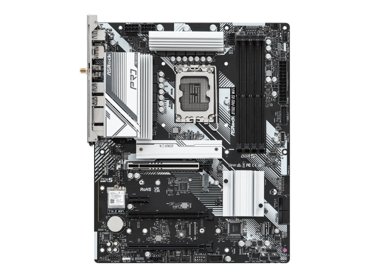 ASRock B760 Pro RS WiFi ATX LGA1700 Intel B760 i gruppen Datautstyr / PC-Komponenter / Hovedkort hos TP E-commerce Nordic AB (C67975)