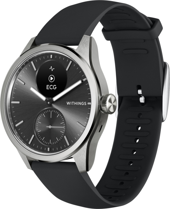 Withings Scanwatch 2 smartklokke, 42 mm, svart i gruppen SPORT, FRITID & HOBBY / Smartwatch og Aktivitetsmålere / Smartwatches hos TP E-commerce Nordic AB (C68054)