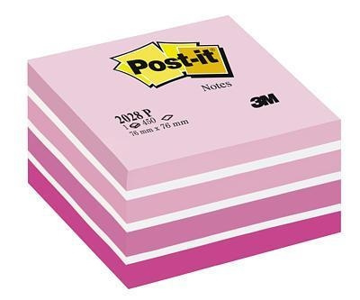 3M Post-it lappekube rosa pastell 76 x 76 mm i gruppen HJEM, HUS OG HAGE / Kontorsmaterialer / Papir og Blokker hos TP E-commerce Nordic AB (C68152)