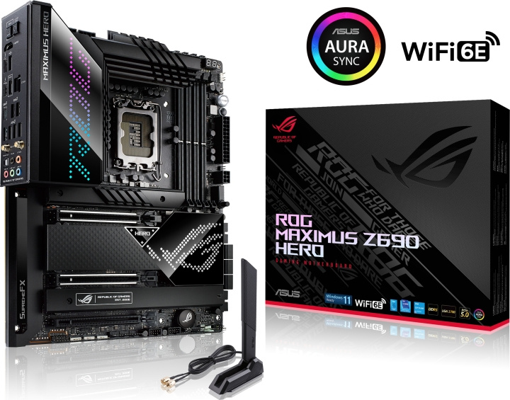 ASUS ROG MAXIMUS Z690 HERO LGA 1700 ATX-hovedkort i gruppen Datautstyr / PC-Komponenter / Hovedkort hos TP E-commerce Nordic AB (C68285)