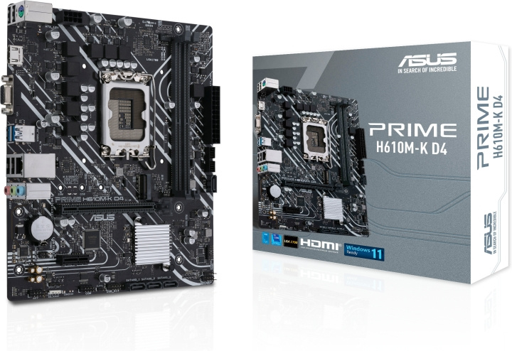 ASUS PRIME H610M-K D4 LGA 1700 mATX-hovedkort i gruppen Datautstyr / PC-Komponenter / Hovedkort hos TP E-commerce Nordic AB (C68303)