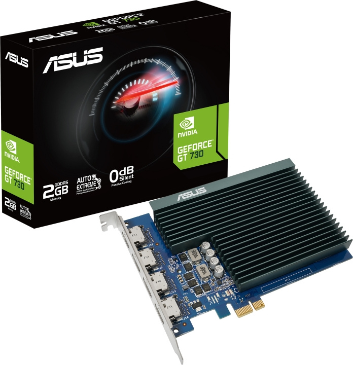 ASUS GeForce GT 730 2 GB GDDR5-grafikkort i gruppen Datautstyr / PC-Komponenter / Skjermkort hos TP E-commerce Nordic AB (C68321)