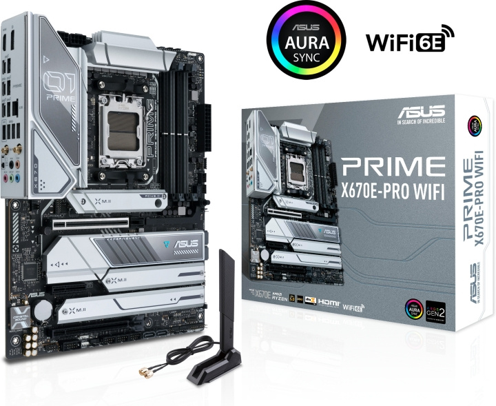 ASUS PRIME X670E-PRO WIFI ATX-hovedkort i gruppen Datautstyr / PC-Komponenter / Hovedkort hos TP E-commerce Nordic AB (C68369)