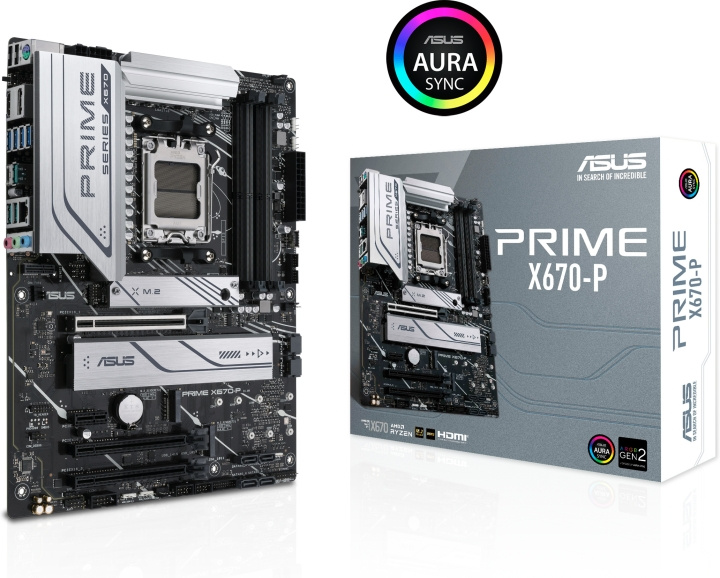 ASUS PRIME X670-P ATX-hovedkort i gruppen Datautstyr / PC-Komponenter / Hovedkort hos TP E-commerce Nordic AB (C68370)