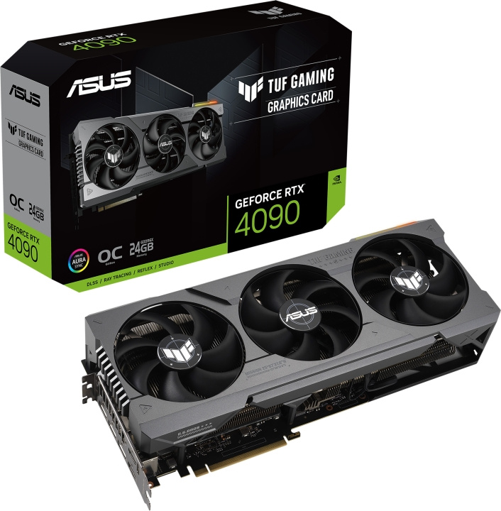 ASUS GeForce TUF-RTX4090-O24G-GAMING grafikkort i gruppen Datautstyr / PC-Komponenter / Skjermkort hos TP E-commerce Nordic AB (C68381)