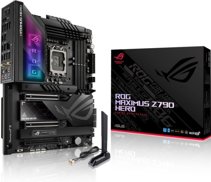 ASUS ROG MAXIMUS Z790 HERO ATX-hovedkort i gruppen Datautstyr / PC-Komponenter / Hovedkort hos TP E-commerce Nordic AB (C68384)