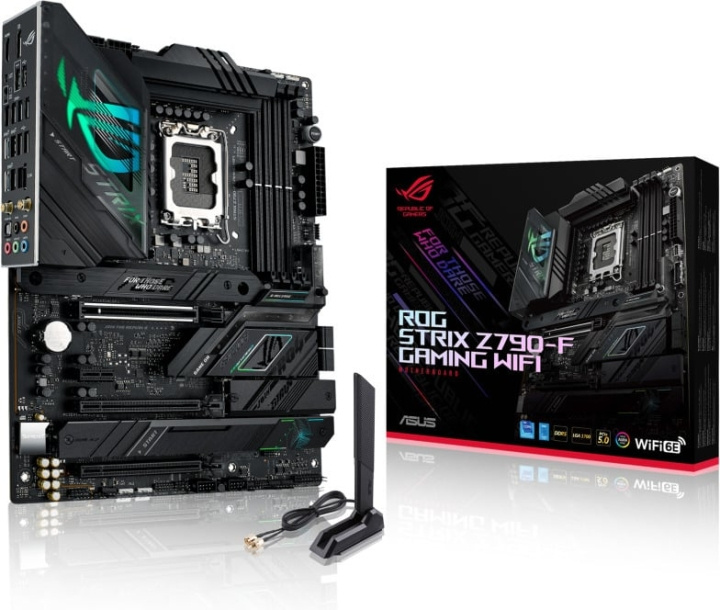 ASUS ROG STRIX Z790-F GAMING WIFI ATX-hovedkort i gruppen Datautstyr / PC-Komponenter / Hovedkort hos TP E-commerce Nordic AB (C68385)