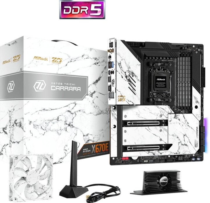 ASRock X670E Taichi Carrara E-ATX-hovedkort i gruppen Datautstyr / PC-Komponenter / Hovedkort hos TP E-commerce Nordic AB (C68394)