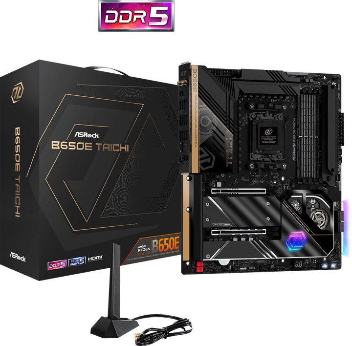 ASRock B650E Taichi E-ATX-hovedkort i gruppen Datautstyr / PC-Komponenter / Hovedkort hos TP E-commerce Nordic AB (C68403)