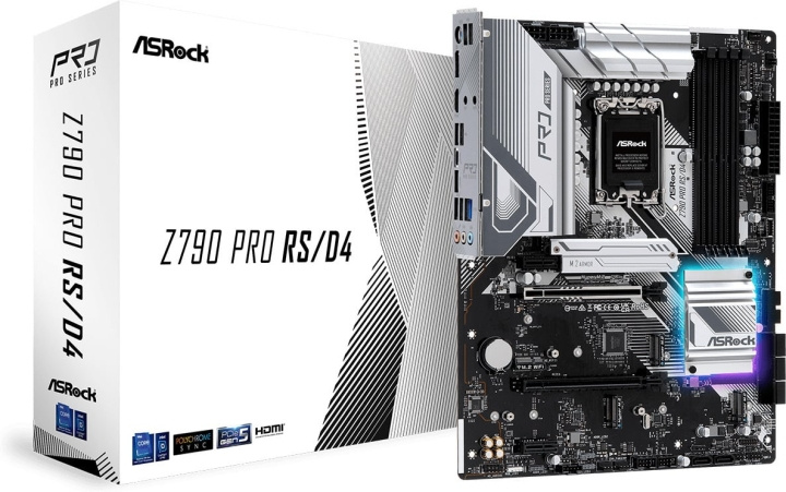 ASRock Z790 Pro RS/D4 ATX-hovedkort i gruppen Datautstyr / PC-Komponenter / Hovedkort hos TP E-commerce Nordic AB (C68426)