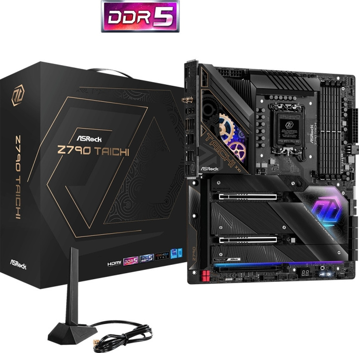 ASRock Z790 Taichi LGA1700 EATX-hovedkort i gruppen Datautstyr / PC-Komponenter / Hovedkort hos TP E-commerce Nordic AB (C68428)