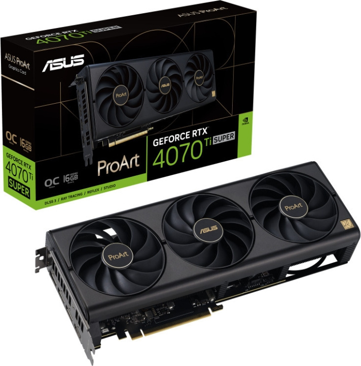 ASUS GeForce PROART-RTX4070TIS-O16G grafikkort i gruppen Datautstyr / PC-Komponenter / Skjermkort hos TP E-commerce Nordic AB (C68541)