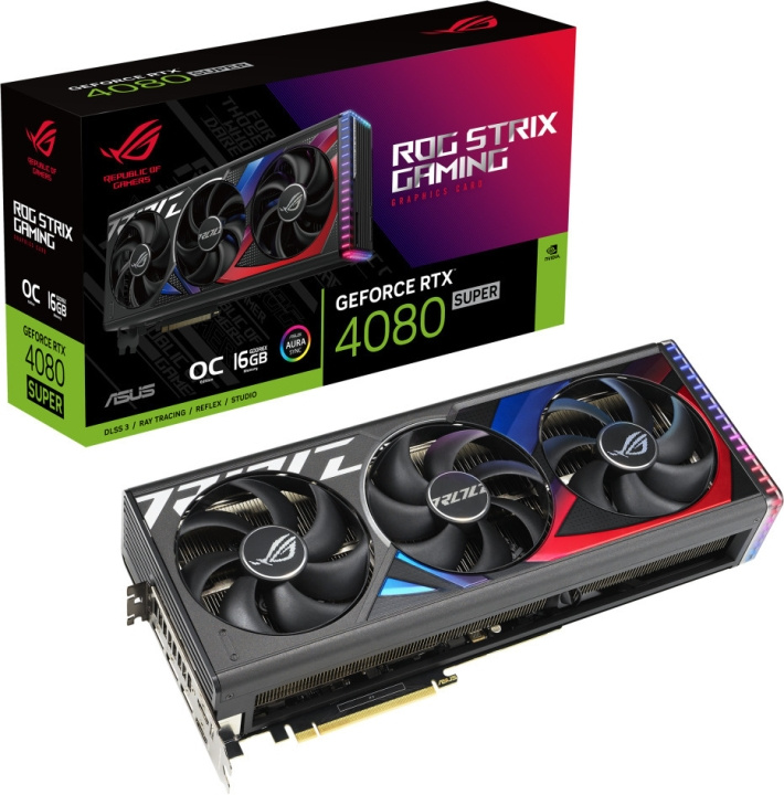 ASUS GeForce ROG-STRIX-RTX4080S-O16G-GAMING grafikkort i gruppen Datautstyr / PC-Komponenter / Skjermkort hos TP E-commerce Nordic AB (C68544)