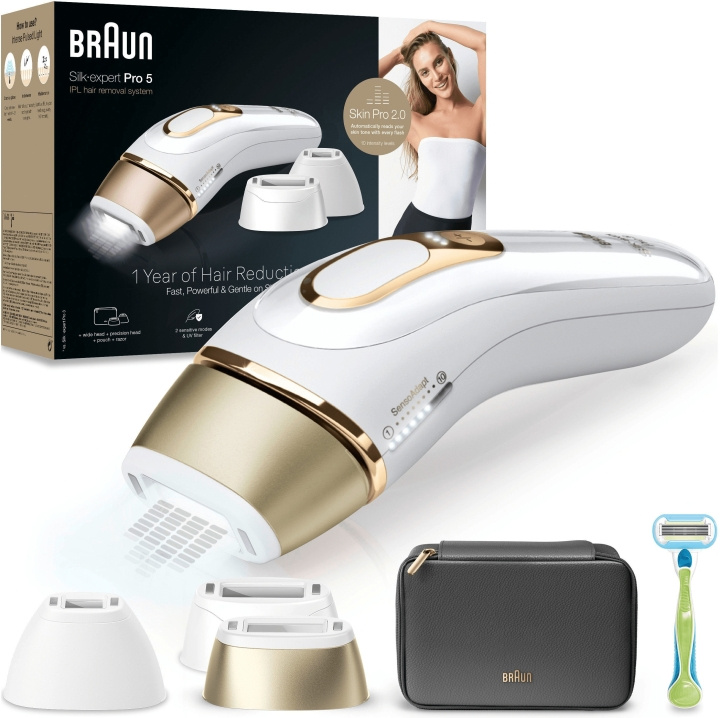 Braun IPL Silk-expert Pro 5 PL5242 IPL-apparat i gruppen HELSE OG SKJØNNHET / Hår & styling / Hårfjerning / IPL og laser hos TP E-commerce Nordic AB (C68596)