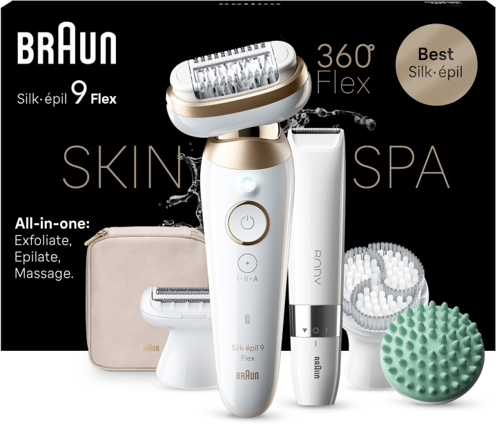 Braun Silk-épil 9 3D Flex SkinSpa 9-481 epilator i gruppen HELSE OG SKJØNNHET / Hår & styling / Hårfjerning / Epilatorer hos TP E-commerce Nordic AB (C68600)