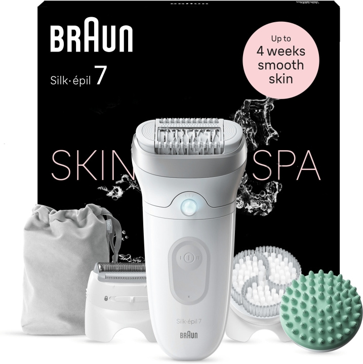 Braun Silk Epil 7 SkinSpa 7-081 epilator i gruppen HELSE OG SKJØNNHET / Hår & styling / Hårfjerning / Epilatorer hos TP E-commerce Nordic AB (C68605)