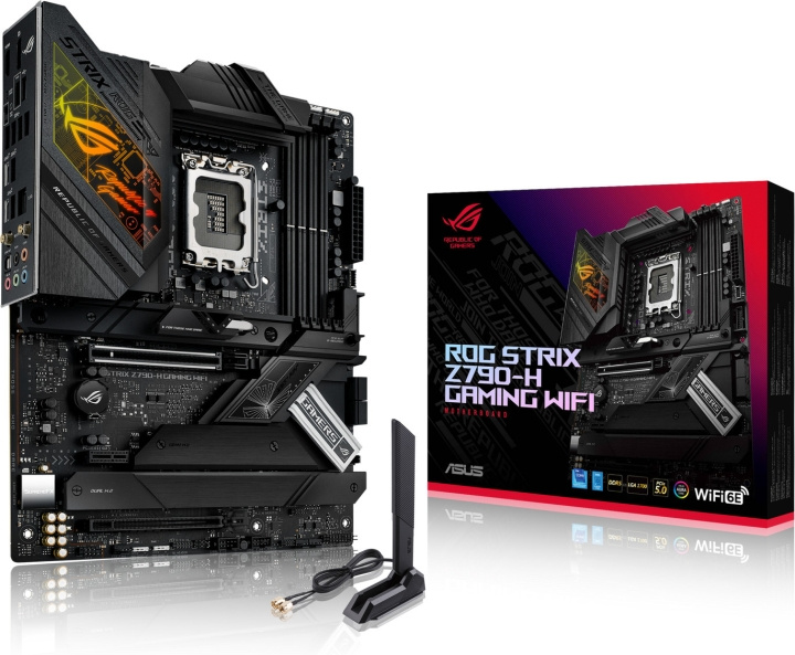 ASUS ROG STRIX Z790-H GAMING WIFI ATX-hovedkort i gruppen Datautstyr / PC-Komponenter / Hovedkort hos TP E-commerce Nordic AB (C68627)