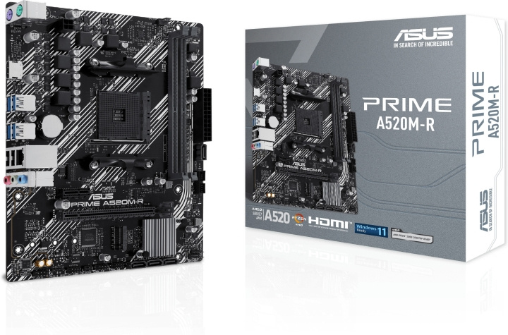 ASUS PRIME A520M-R mATX-hovedkort i gruppen Datautstyr / PC-Komponenter / Hovedkort hos TP E-commerce Nordic AB (C68630)