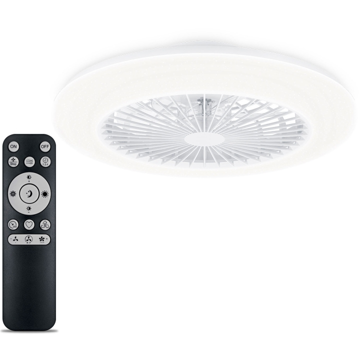 Philips Amigo Takfläkt med LED-belysning Varm-/kallvitt 4000 lm i gruppen HJEM, HUS OG HAGE / Vifter og klimaprodukter / Gulvvifte hos TP E-commerce Nordic AB (C68772)