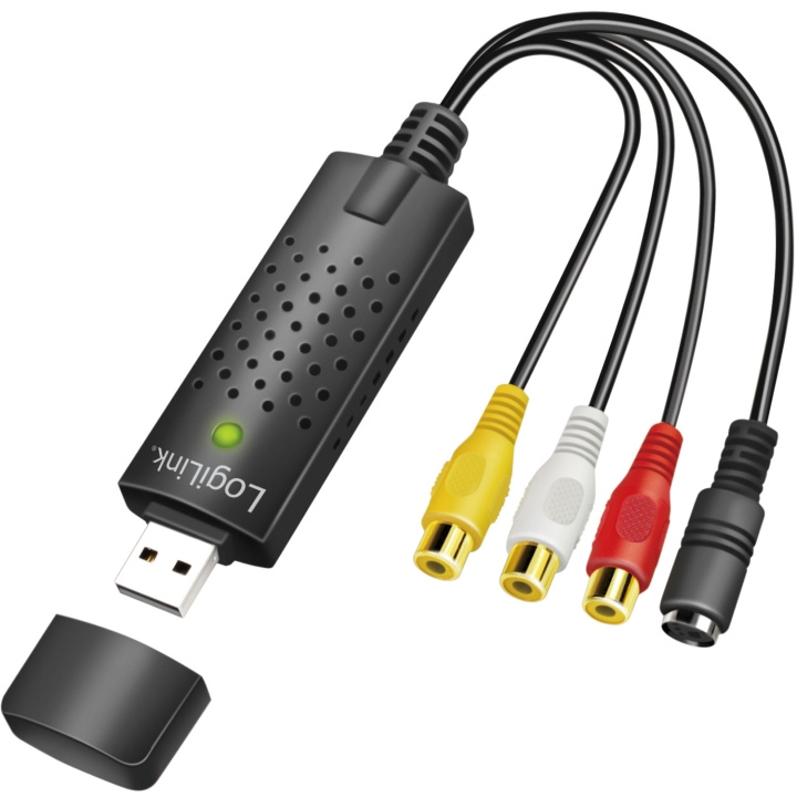 LogiLink USB 2.0 Audio/Video-grabber RCA + SVHS i gruppen Elektronikk / Lyd & Bilde / TV og tilbehør / Film- og videoredigering hos TP E-commerce Nordic AB (C68809)