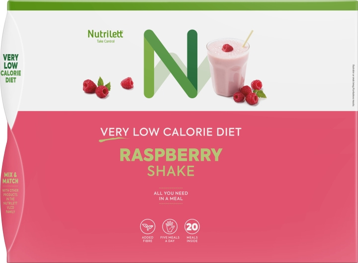 Nutrilett VLCD Raspberry Shake, 35 g, 20-PACK i gruppen HELSE OG SKJØNNHET / Helsepleie / Andre hos TP E-commerce Nordic AB (C69067)