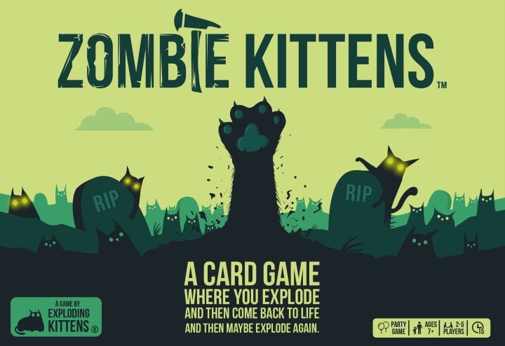 Exploding Kittens Zombie Kittens Nordic - kortspill i gruppen LEKER, BARN OG BABY / Leker / Brettspill / Familiespill hos TP E-commerce Nordic AB (C69120)