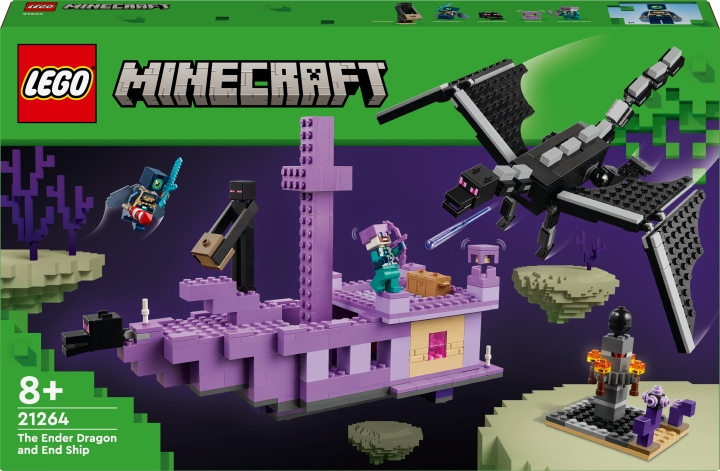 LEGO Minecraft 21264 - Øgle og edderkoppskip i gruppen LEKER, BARN OG BABY / Leker / Byggeleker / Lego hos TP E-commerce Nordic AB (C69254)