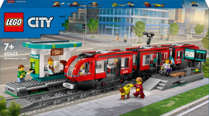 LEGO City Tog 60423 - Ekspressholdeplass i sentrum i gruppen LEKER, BARN OG BABY / Leker / Byggeleker / Lego hos TP E-commerce Nordic AB (C69283)