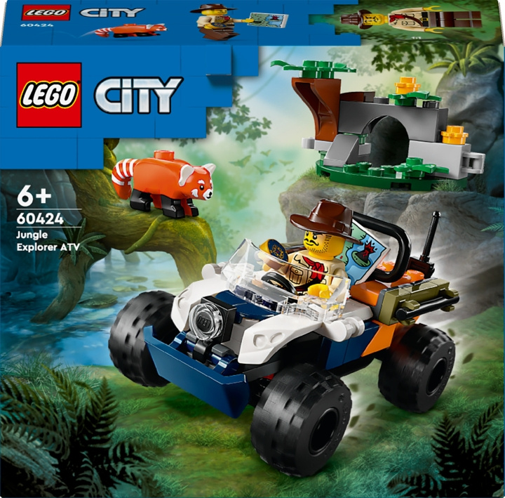 LEGO City Exploration 60424 - Jungelutforskerens ATV og gullpanda i gruppen LEKER, BARN OG BABY / Leker / Byggeleker / Lego hos TP E-commerce Nordic AB (C69290)