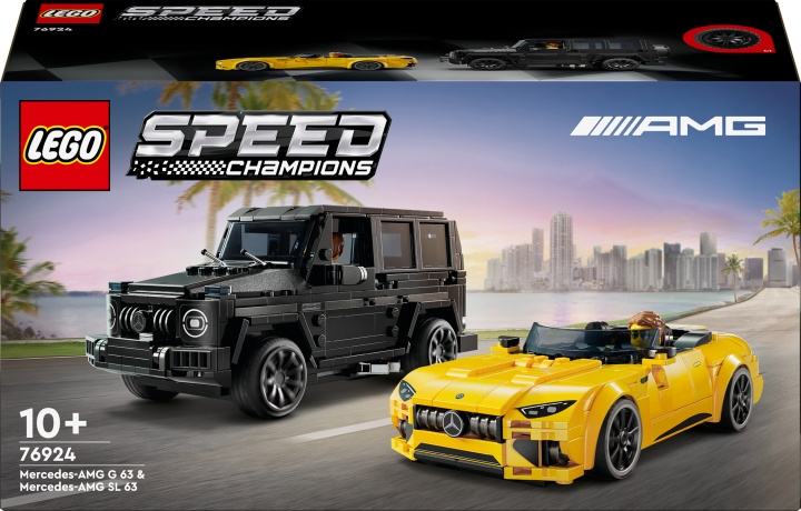 LEGO Speed Champions 76924 - Mercedes-AMG G 63 og Mercedes-AMG SL 63 i gruppen LEKER, BARN OG BABY / Leker / Byggeleker / Lego hos TP E-commerce Nordic AB (C69298)