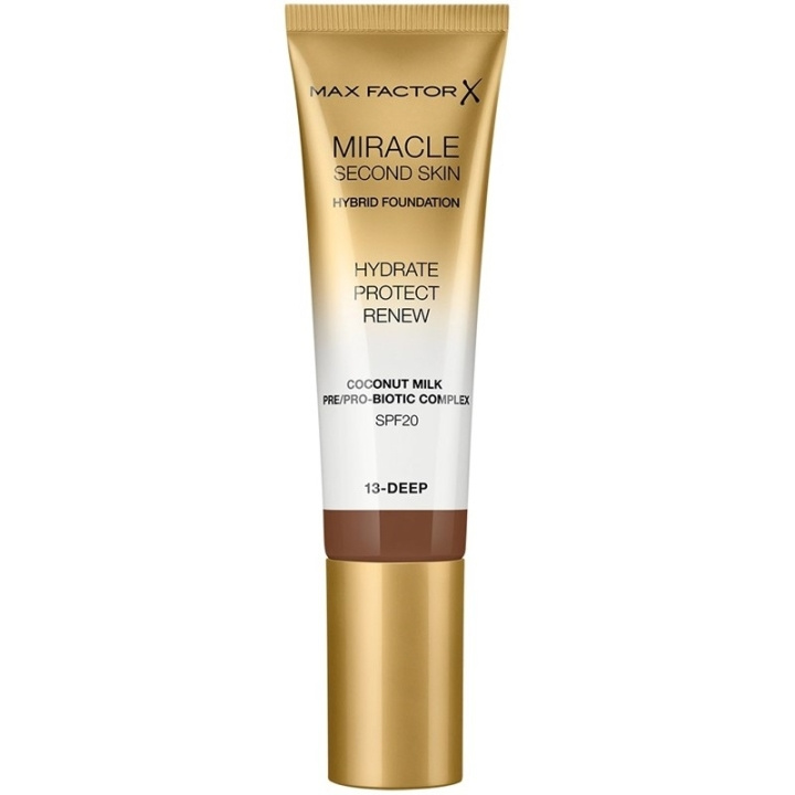 Max Factor Miracle Second Skin Foundation 13 Deep i gruppen HELSE OG SKJØNNHET / Makeup / Makeup ansikt / Foundation hos TP E-commerce Nordic AB (C69313)