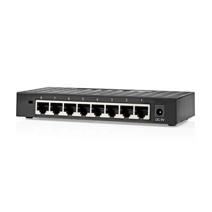 Nedis nettverkssvitsj | Kablet hastighet: Gigabit | Antall ethernet porter: 8 i gruppen Datautstyr / Nettverk / Switcher hos TP E-commerce Nordic AB (C69338)