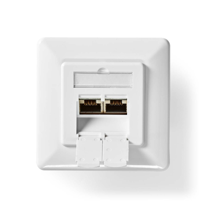 Nedis Nettverksveggboks | I veggen | 2-Port port(s) | CAT6 | Rett | Hunn | Gull belagt | PVC | Hvit | Boks i gruppen Datautstyr / Kabler og adaptere / Nettverk / Adaptere og koblinger hos TP E-commerce Nordic AB (C69343)