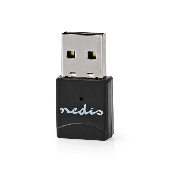 Nedis Network Dongle | Wi-Fi | AC600 | 2.4/5 GHz (Dual Band) | USB2.0 | Wi-Fi hastighet totalt: 600 Mbps | Windows 10 / Windows 11 / Windows 8 i gruppen Datautstyr / Nettverk / Nettverkskort / USB Trådløs hos TP E-commerce Nordic AB (C69349)